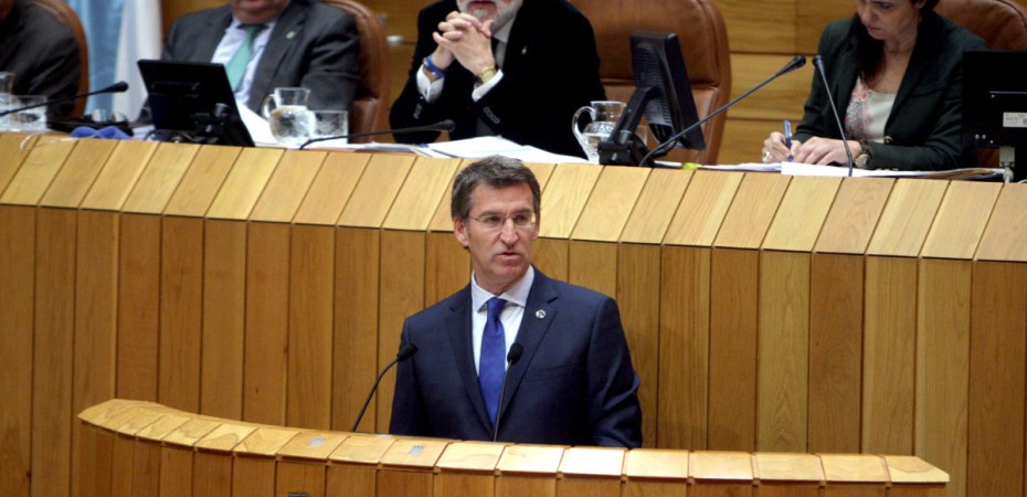 Feijóo en el Parlamento Gallego, fotografía de Conchi Paz, CC BY-SA 3.0, via Wikimedia Commons